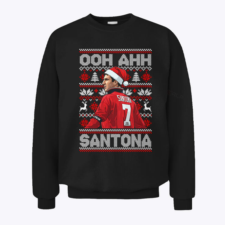 Eric Cantona Ooh Ahh Santona Christmas Sweatshirt