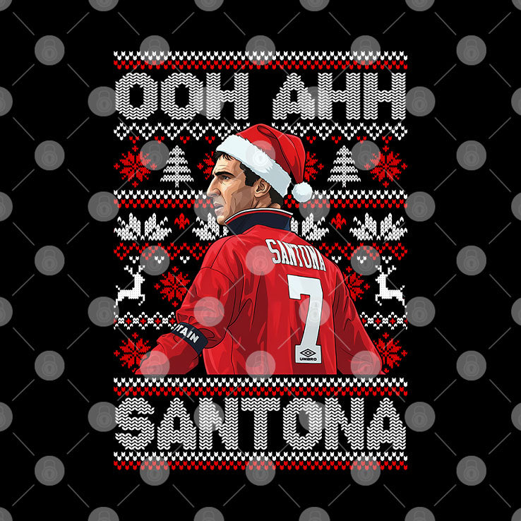 Eric Cantona Ooh Ahh Santona Christmas Sweatshirt