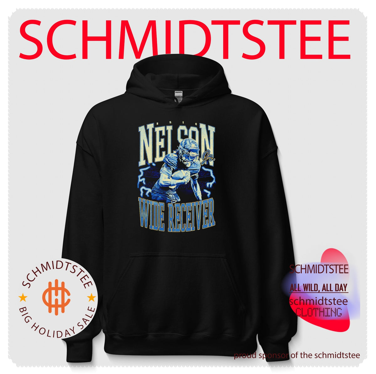 Eric Nelson Jr Wide Receiver Football Player graphic shirt