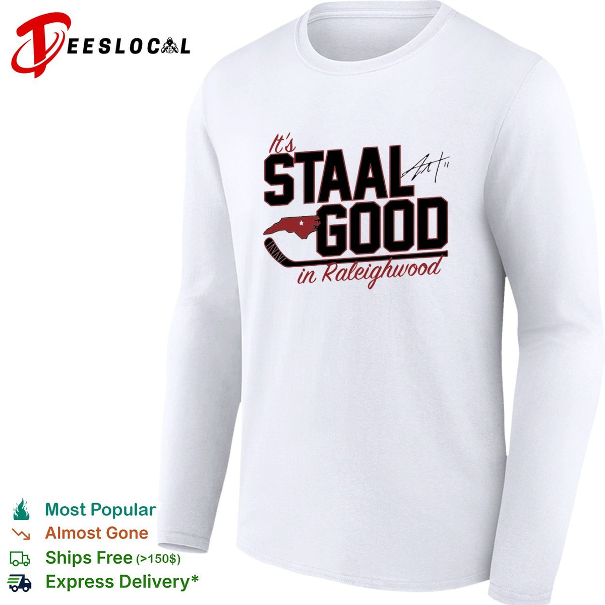 Eric Staal Carolina Hurricanes NHL It’s Staal Good in Raleighwood hockey shirt