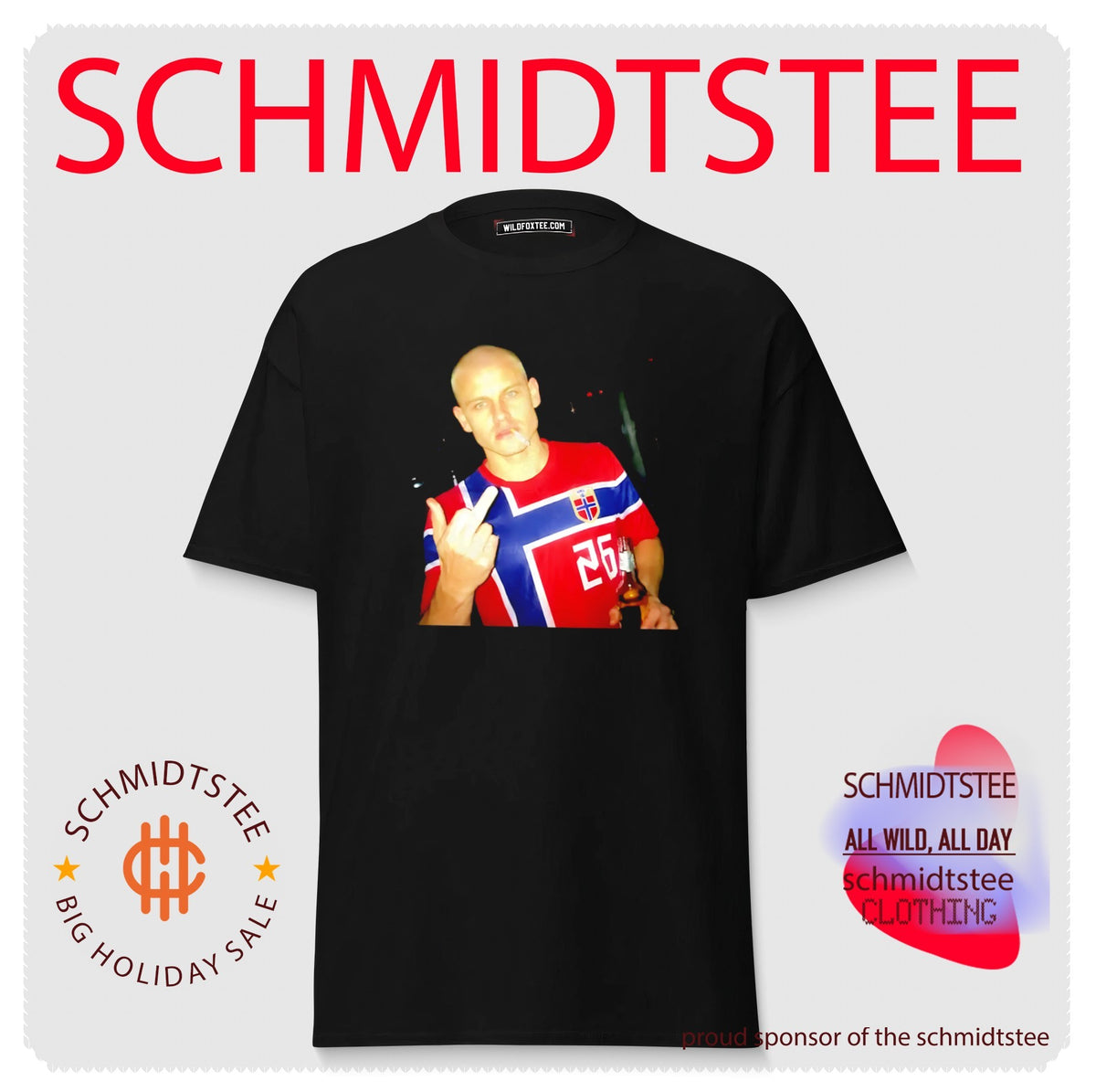 Erling Haaland Norway National Football Team 26 middle finger shirt