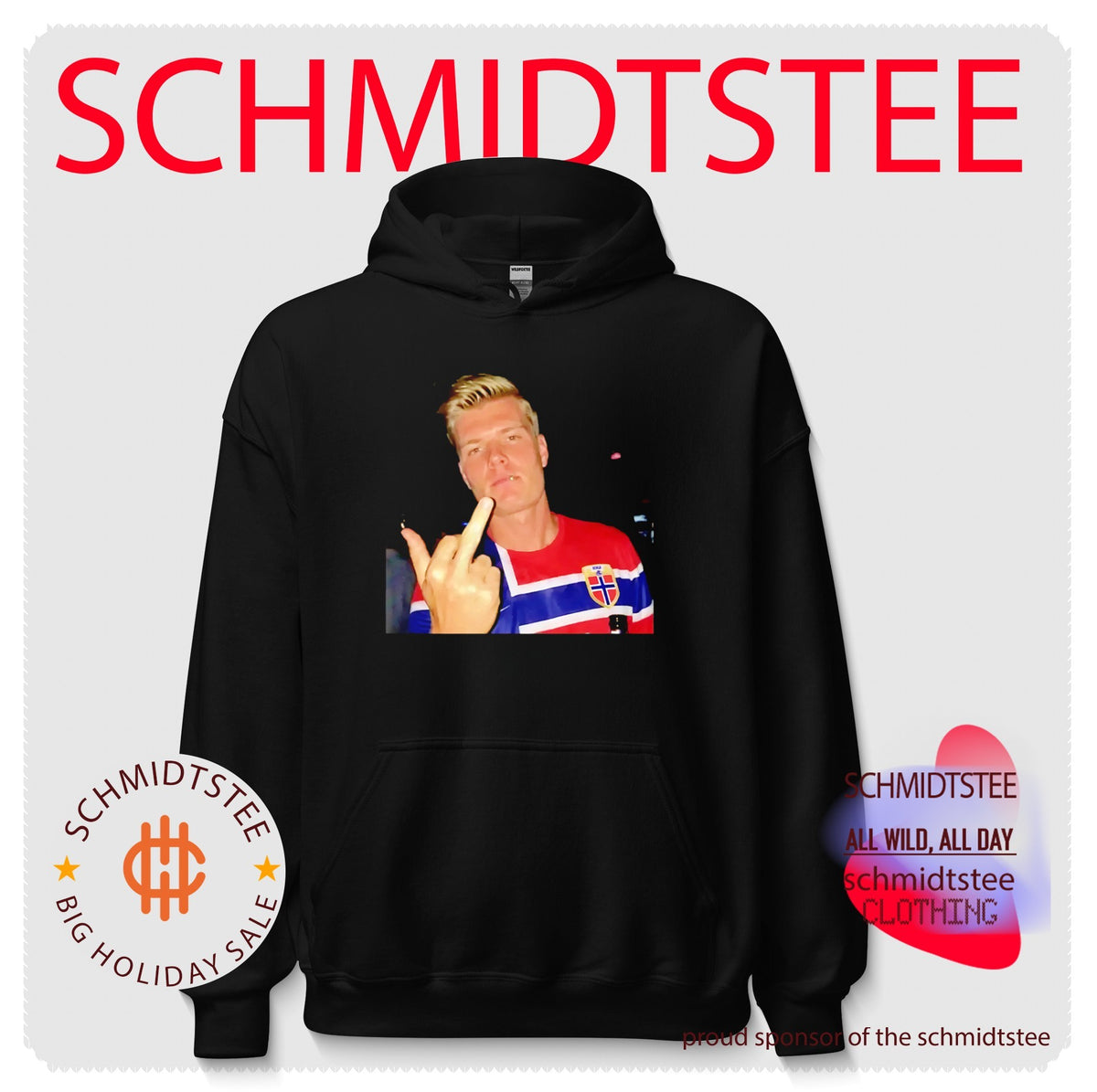 Erling Haaland Norway National Football Team middle finger shirt