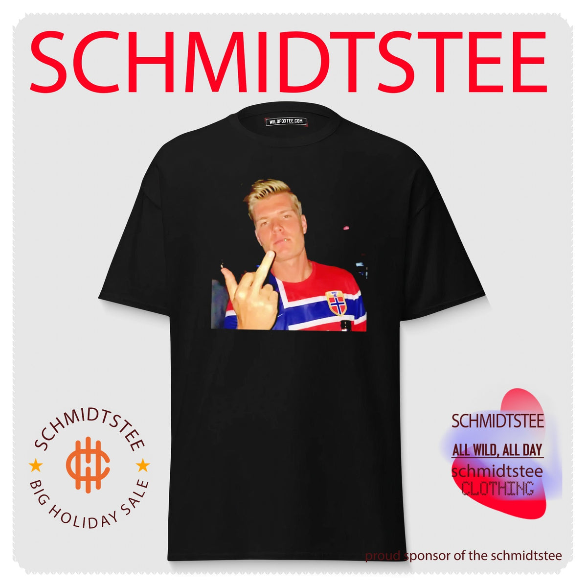 Erling Haaland Norway National Football Team middle finger shirt