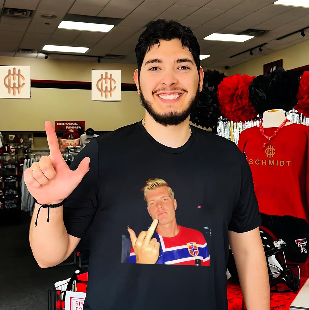 Erling Haaland Norway National Football Team middle finger shirt