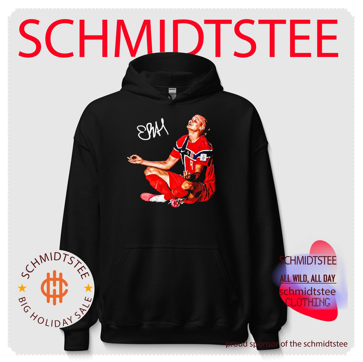 Erling Haaland Norway National Team Meditation Pose signature shirt