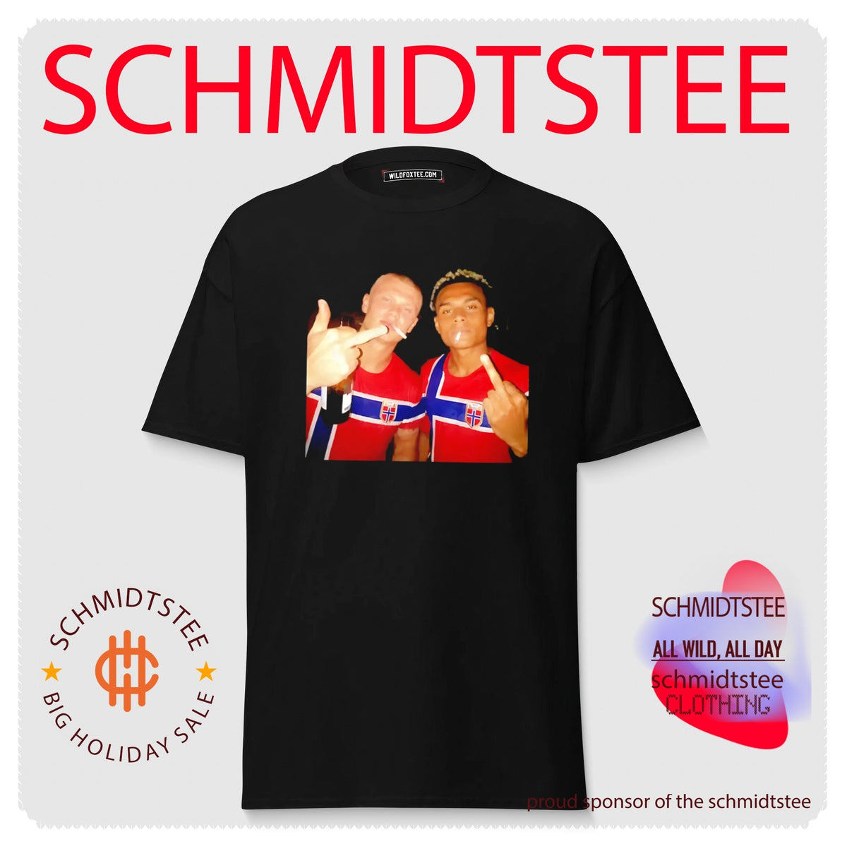 Erling Haaland and Norway National Football Team Players middle finger shirt