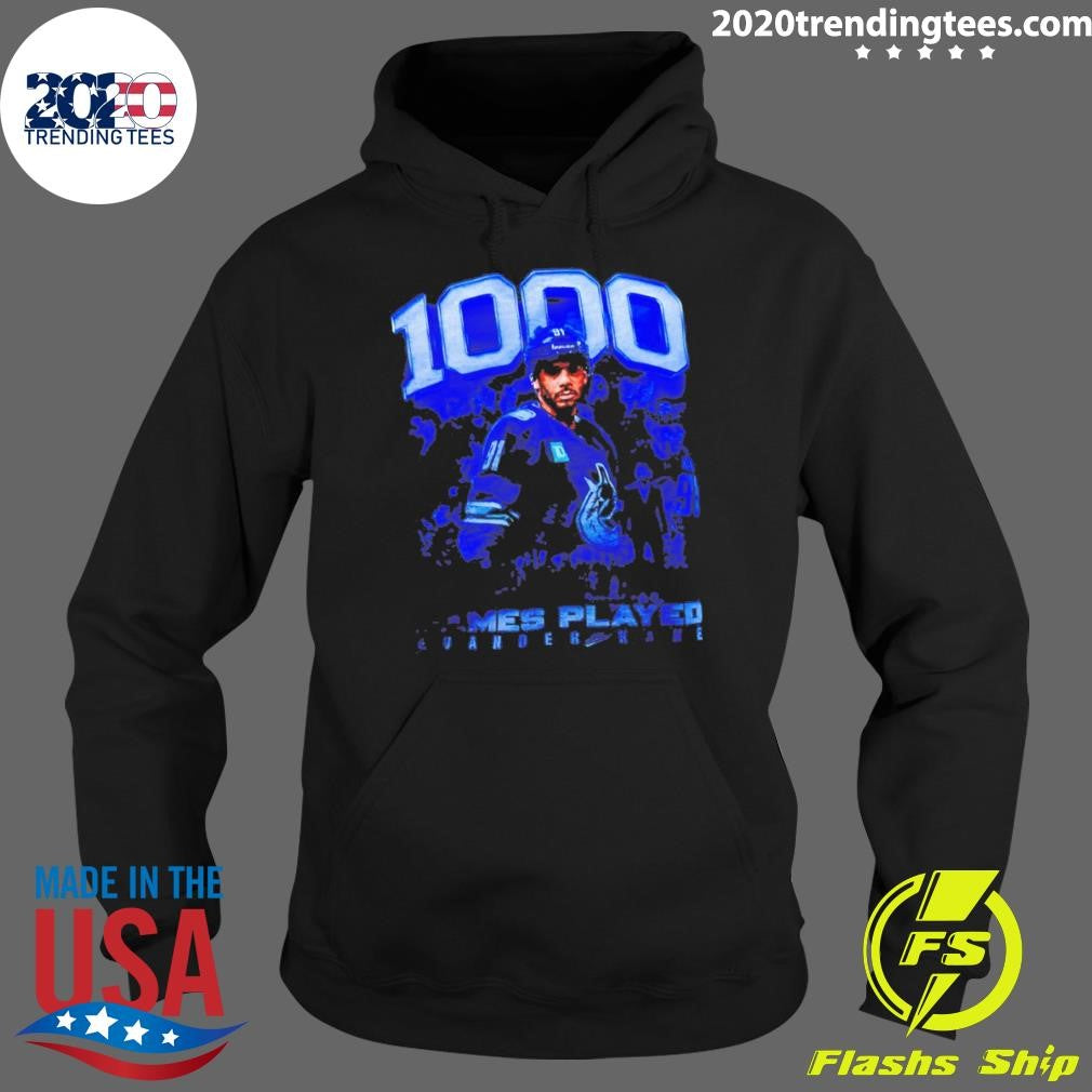 Evander Kane Vancouver Canucks 1000 Games Played Nhl Hockey 2026 Shirt