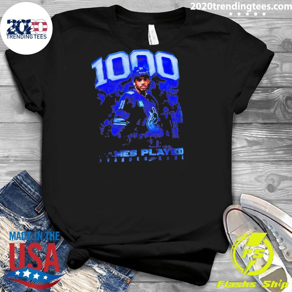 Evander Kane Vancouver Canucks 1000 Games Played Nhl Hockey 2026 Shirt