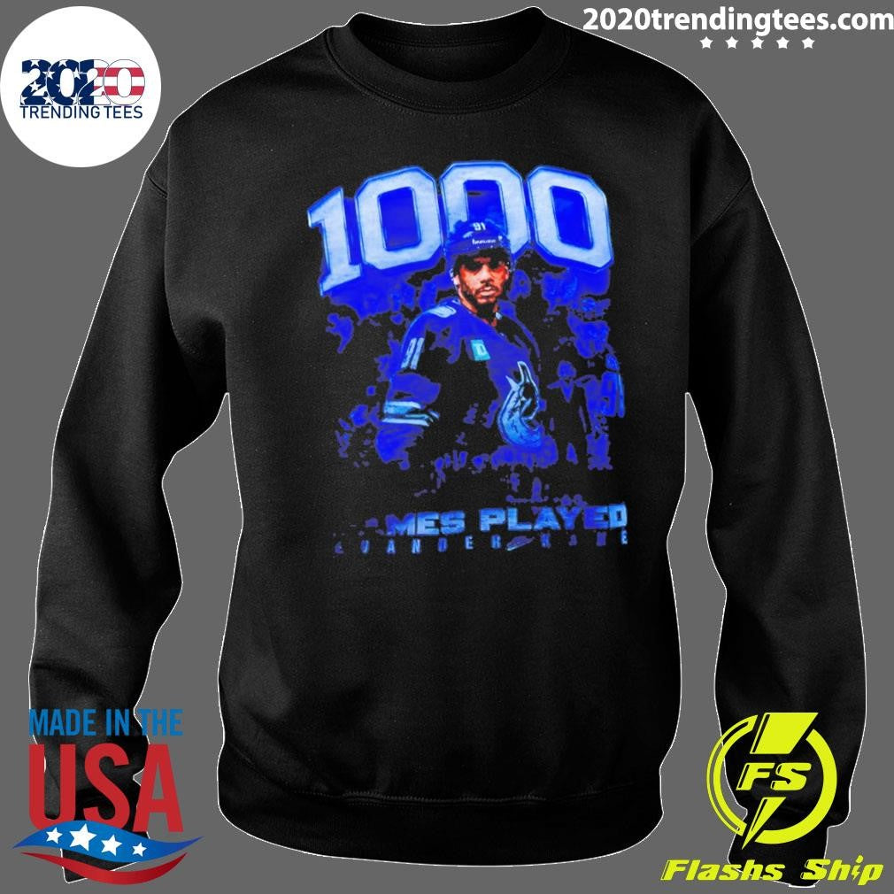 Evander Kane Vancouver Canucks 1000 Games Played Nhl Hockey 2026 Shirt