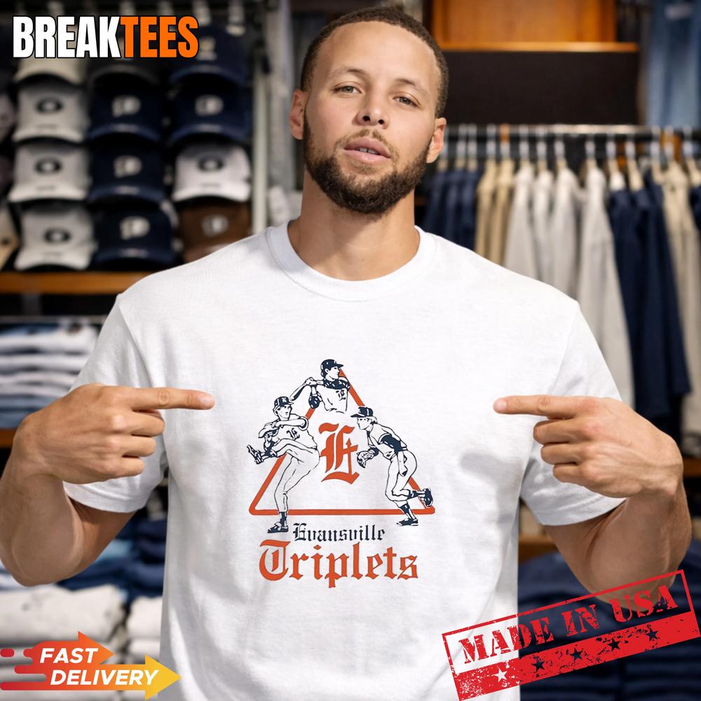 Evansville Triplets Baseball team T-Shirt