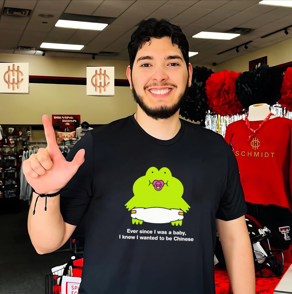 Ever Since I Was a Baby I Knew I Wanted to Be Chinese Frog shirt
