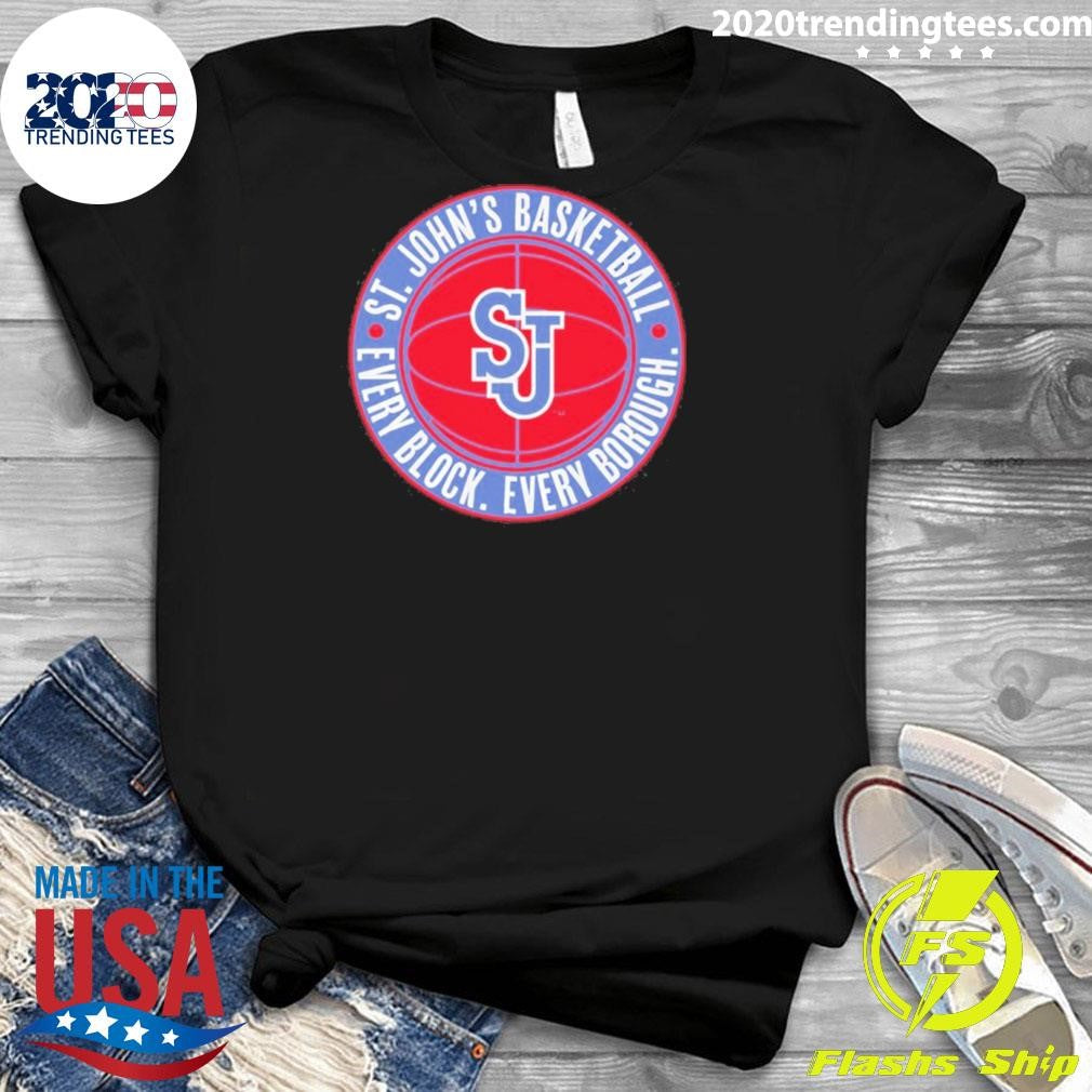 Every Block Every Borough St. John’s Red Storm Basketball Logo 2026 Shirt