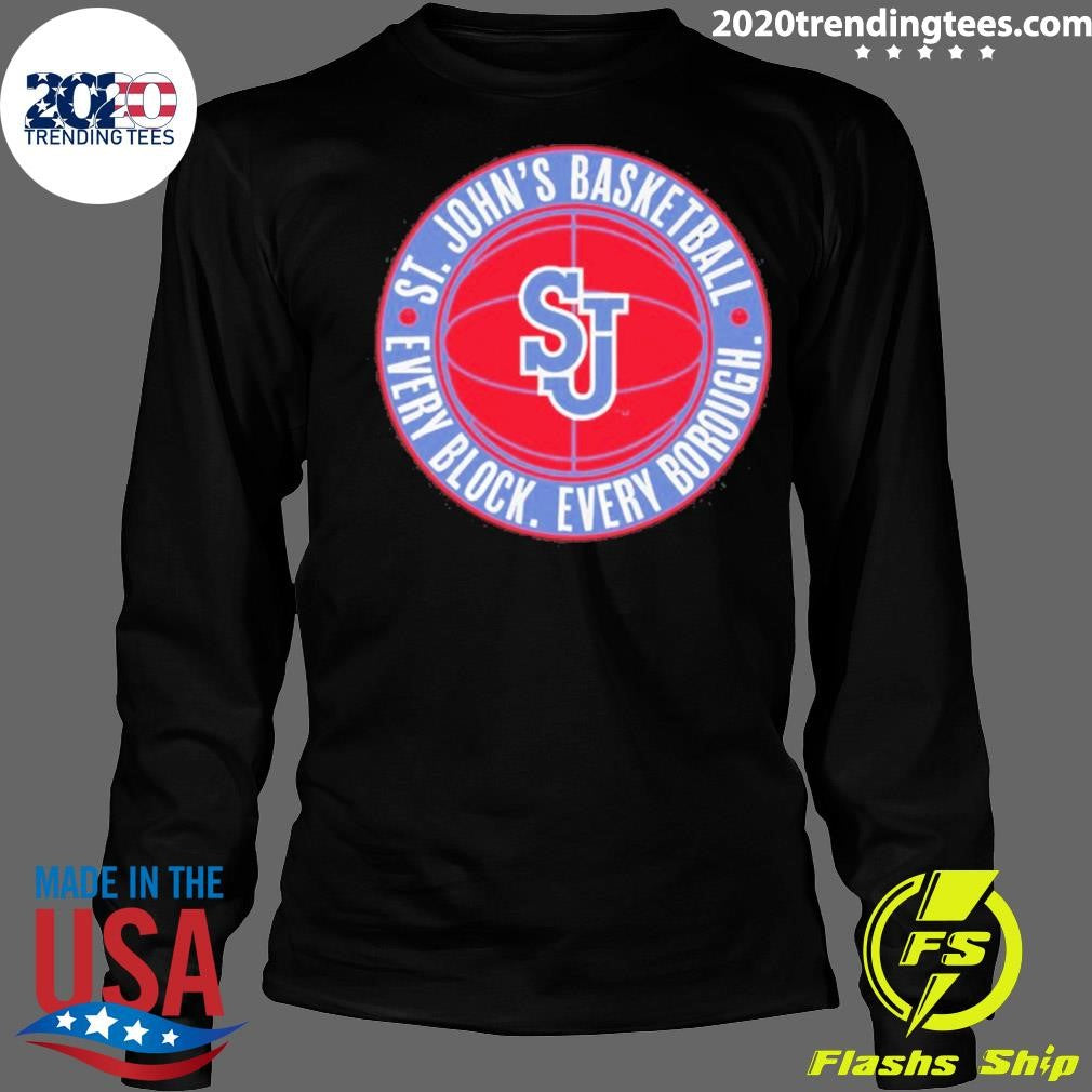 Every Block Every Borough St. John’s Red Storm Basketball Logo 2026 Shirt