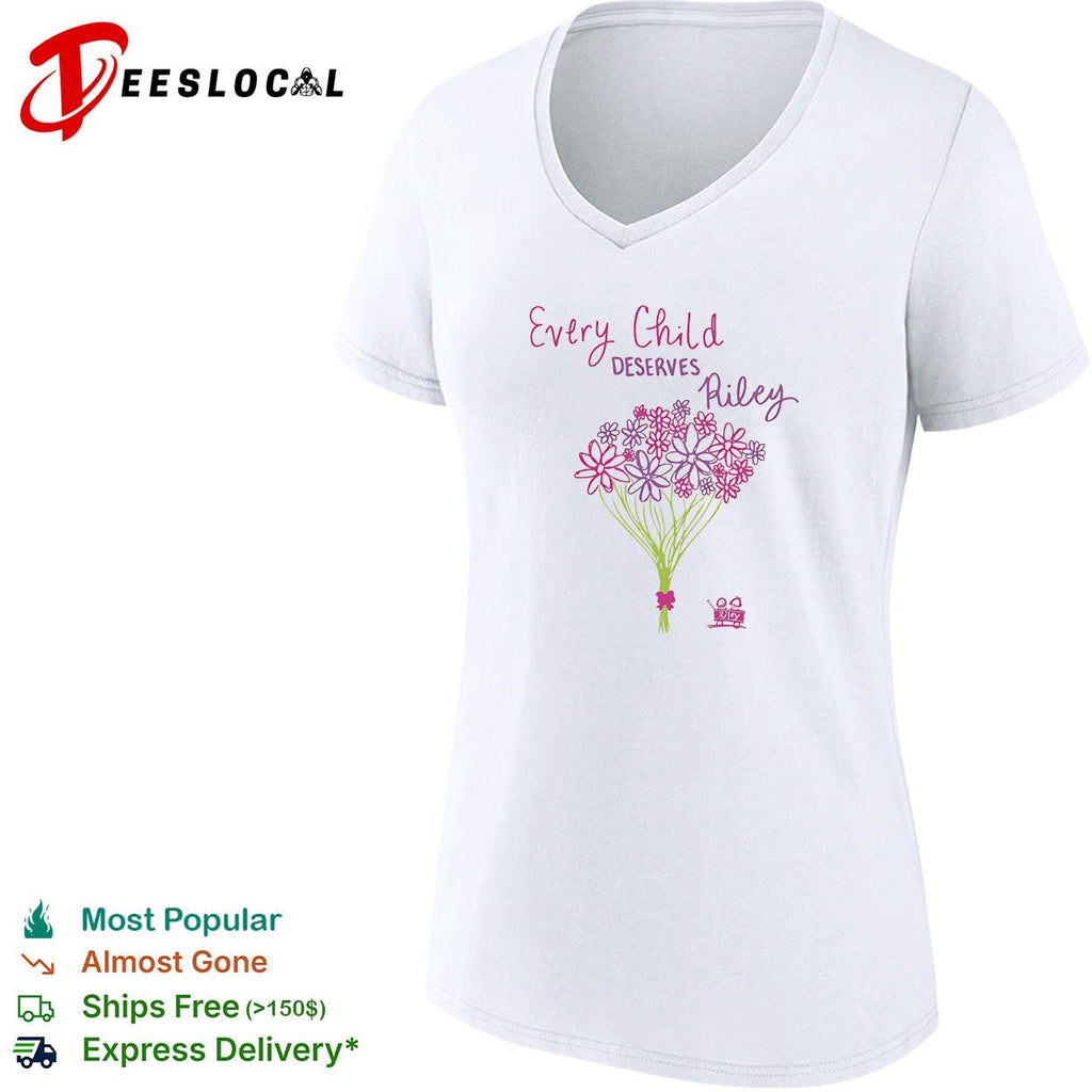 Every child deserves Riley floral bouquet shirt