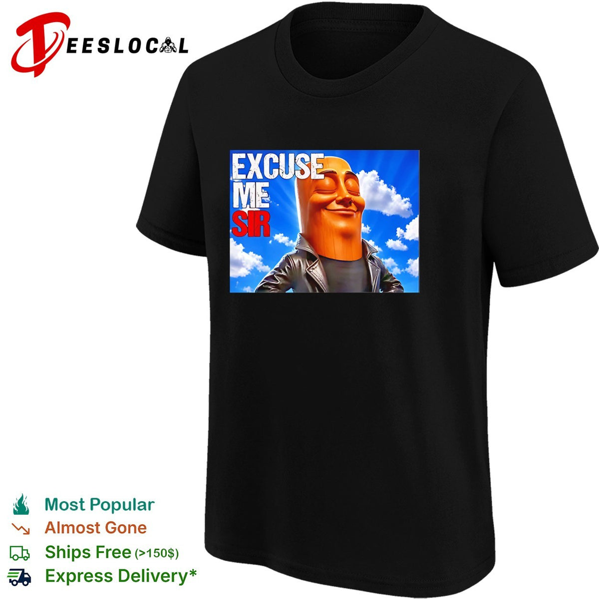 Excuse me sir The Rock Dwayne Johnson parody pop culture meme wood grain shirt
