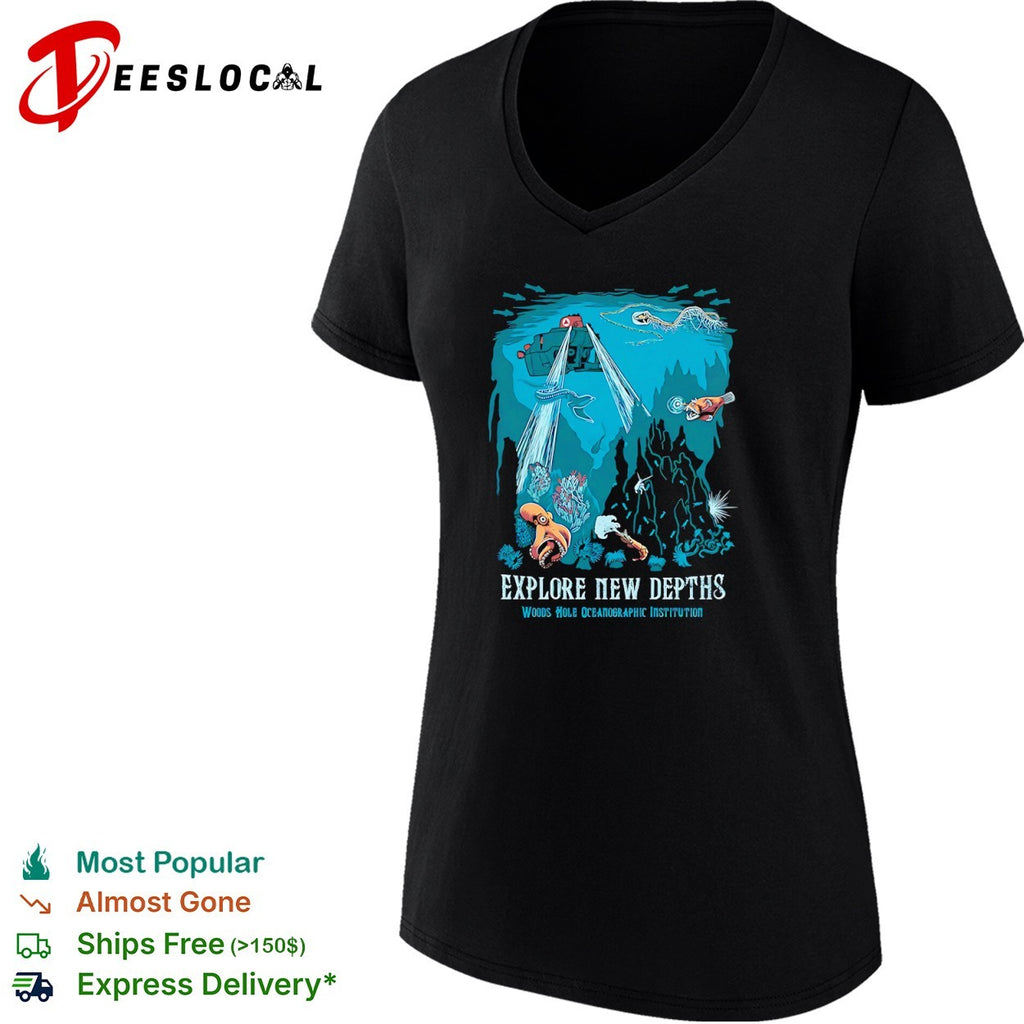 Explore New Depths Woods Hole Oceanographic Institution Deep Sea Exploration shirt