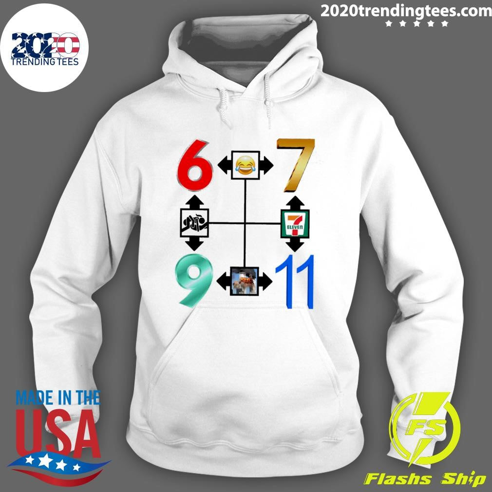 Explore The 67-911 Go To Heaven Meme and Number Compass Shirt