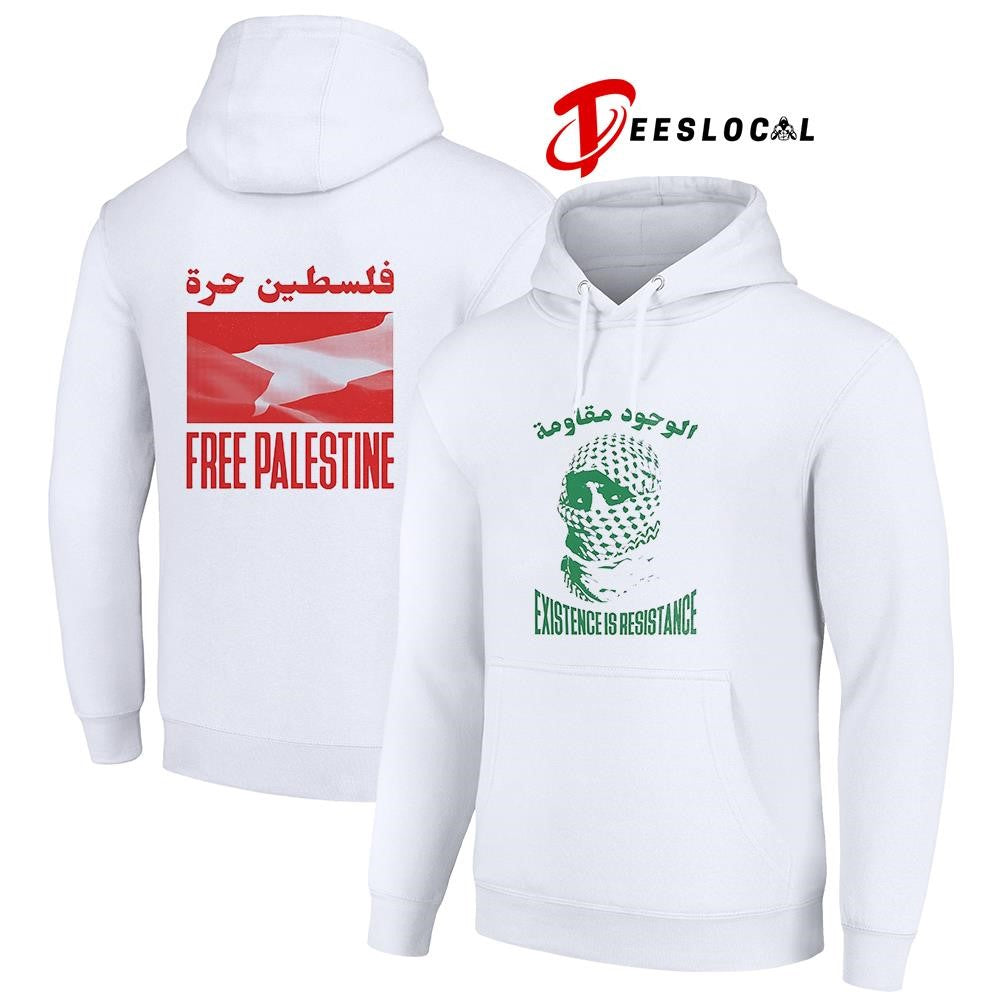 Exrsstence is resistance free Palestine graphic shirt