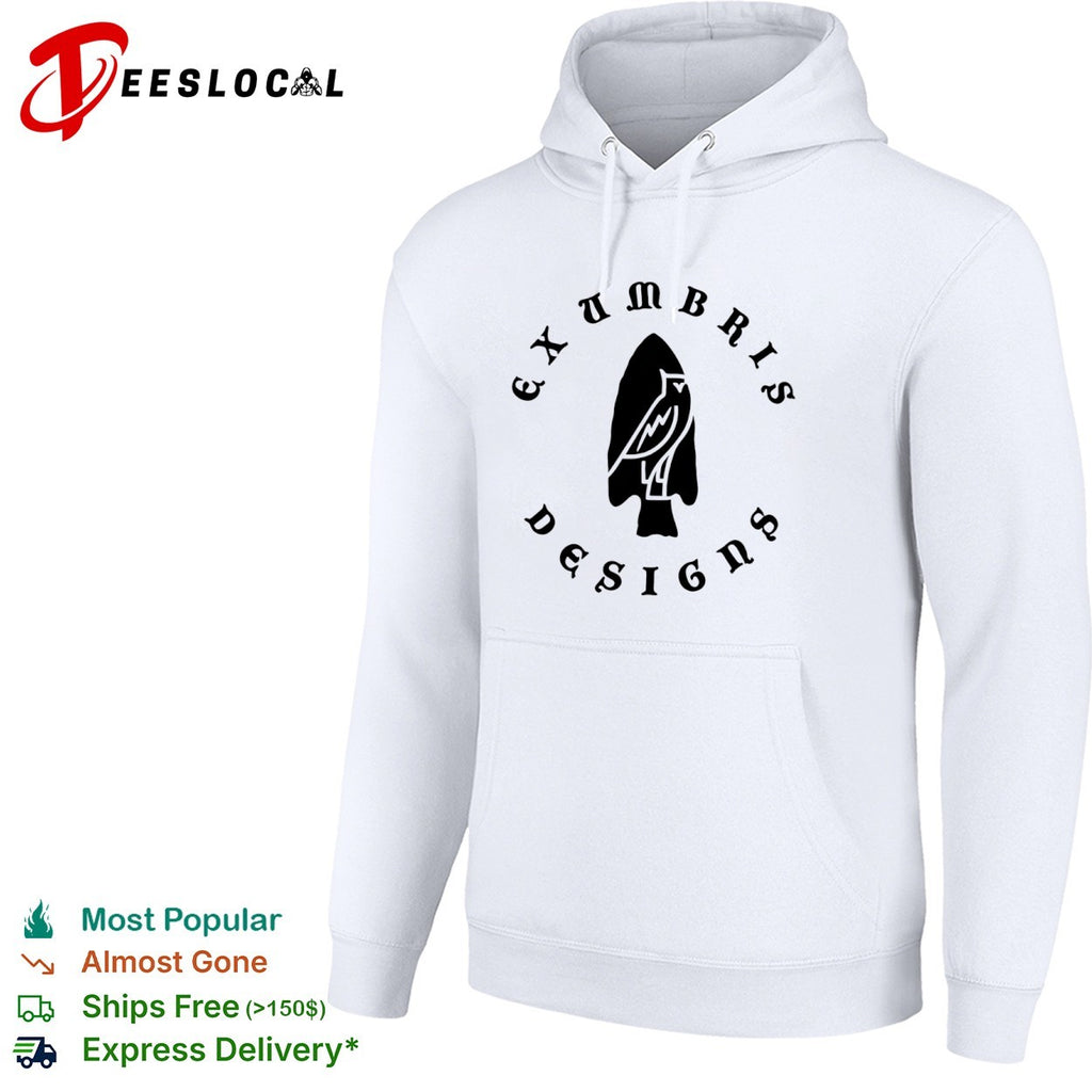 Exumbris Designs Owl Arrowhead Silhouette Logo Symbol Modern Abstract Icon Shirt
