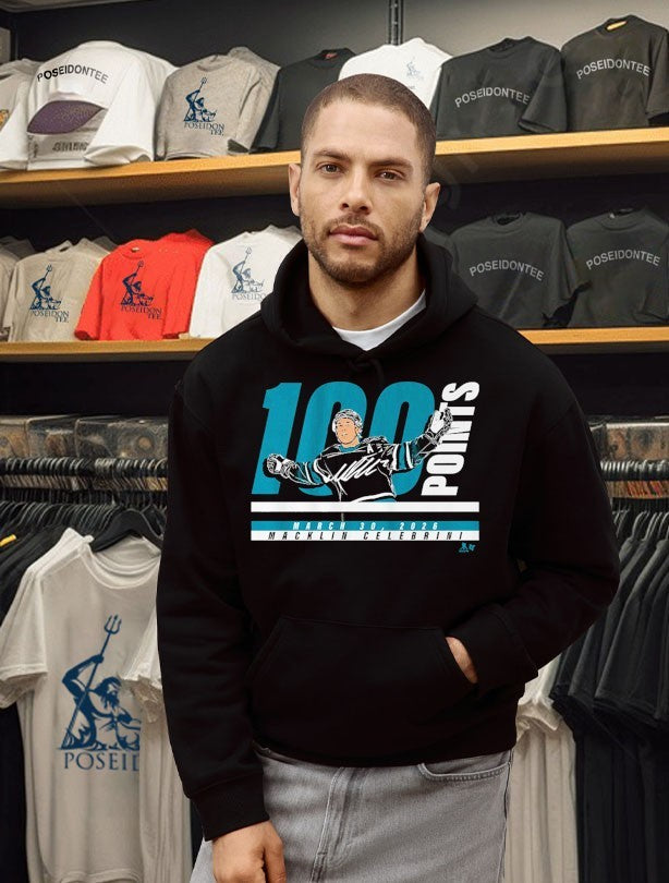 Macklin Celebrini 100 Points March 30 2026 T-shirt