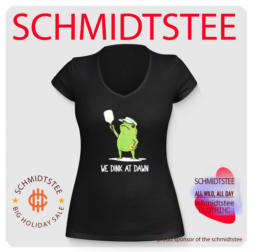 We dink at dawn pickle ball frog meme shirt