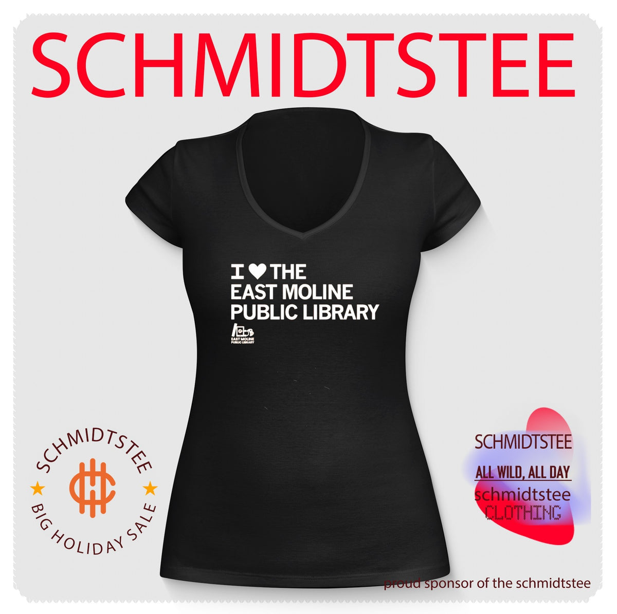 FOEMPL I love the East Moline Public Library shirt