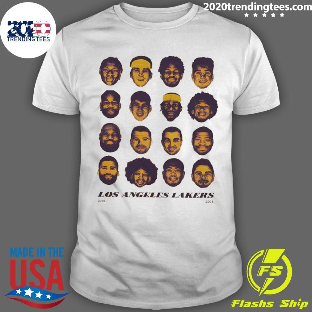 Face All Team Los Angeles Lakers Basketball Nba Graphic Vintage Shirt
