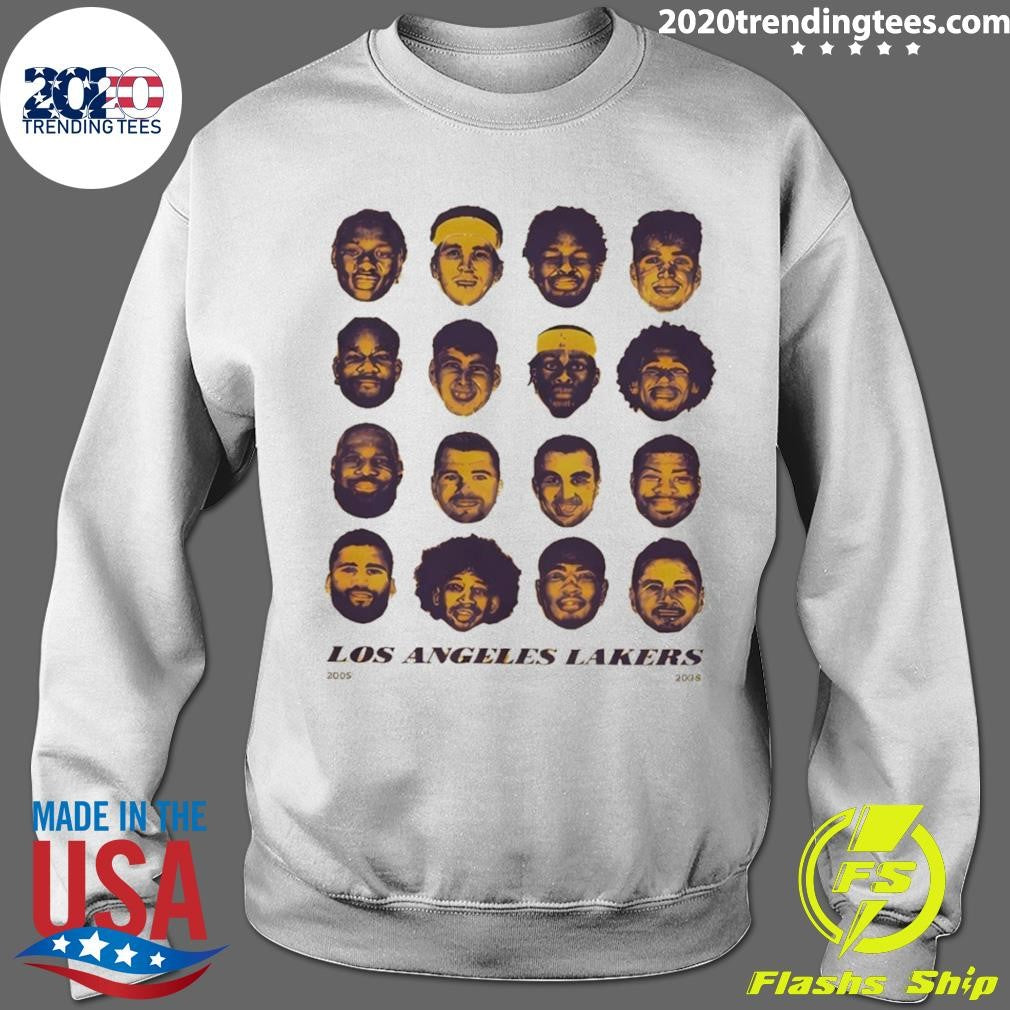 Face All Team Los Angeles Lakers Basketball Nba Graphic Vintage Shirt