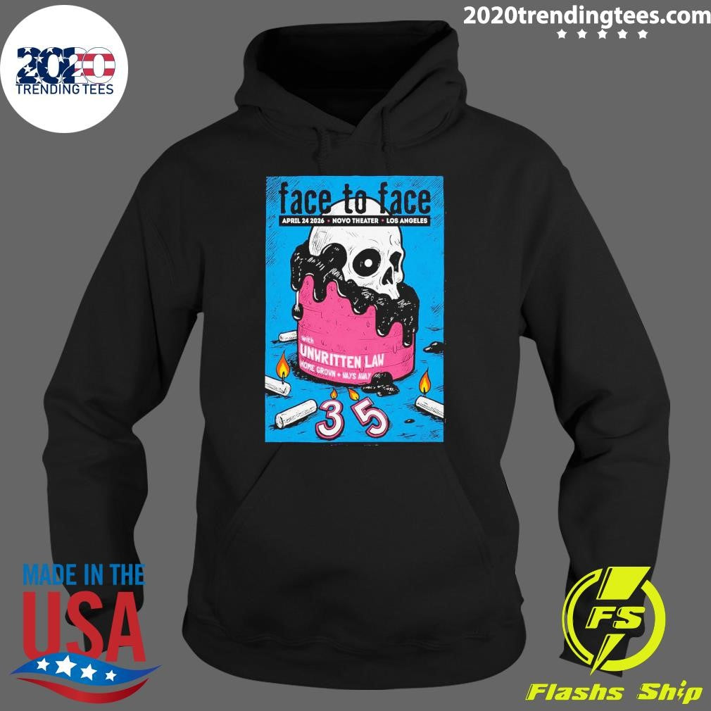 Face To Face April 24, 2026 Novo Theater Los Angeles CA Shirt