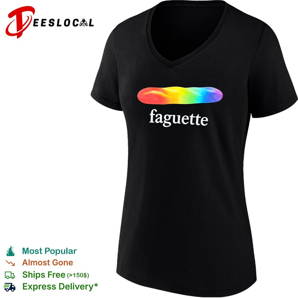 Faguette LGBTQ Pride Rainbow Bread Shirt