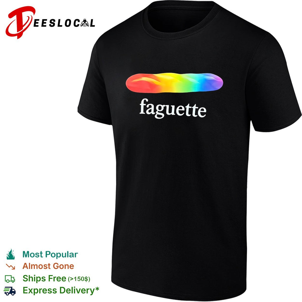 Faguette LGBTQ Pride Rainbow Bread Shirt