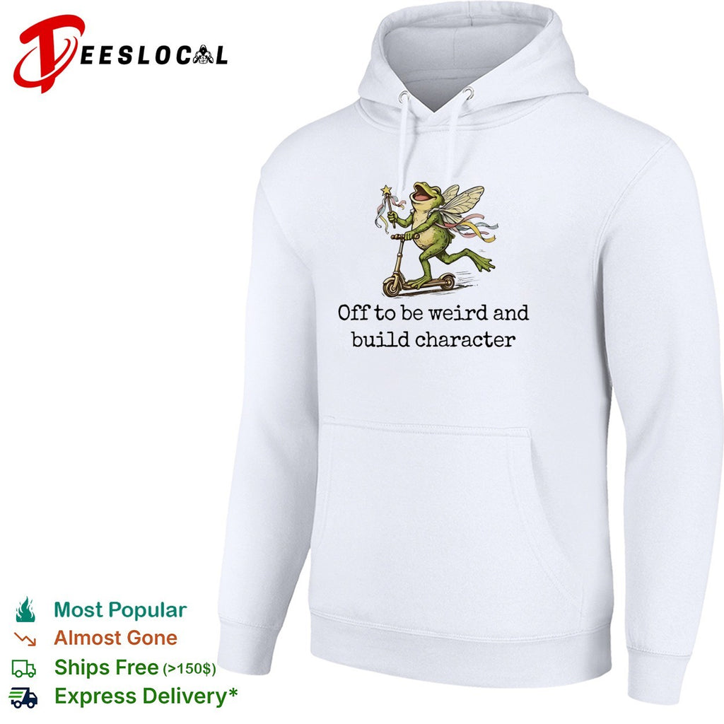 Fairy Frog Scooter Off to be weird and build character shirt