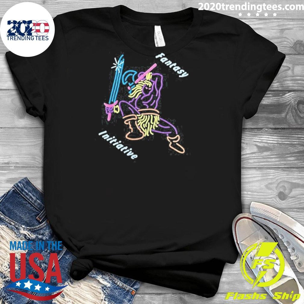 Fantasy Initiative Slash Puff Print Tee Shirt