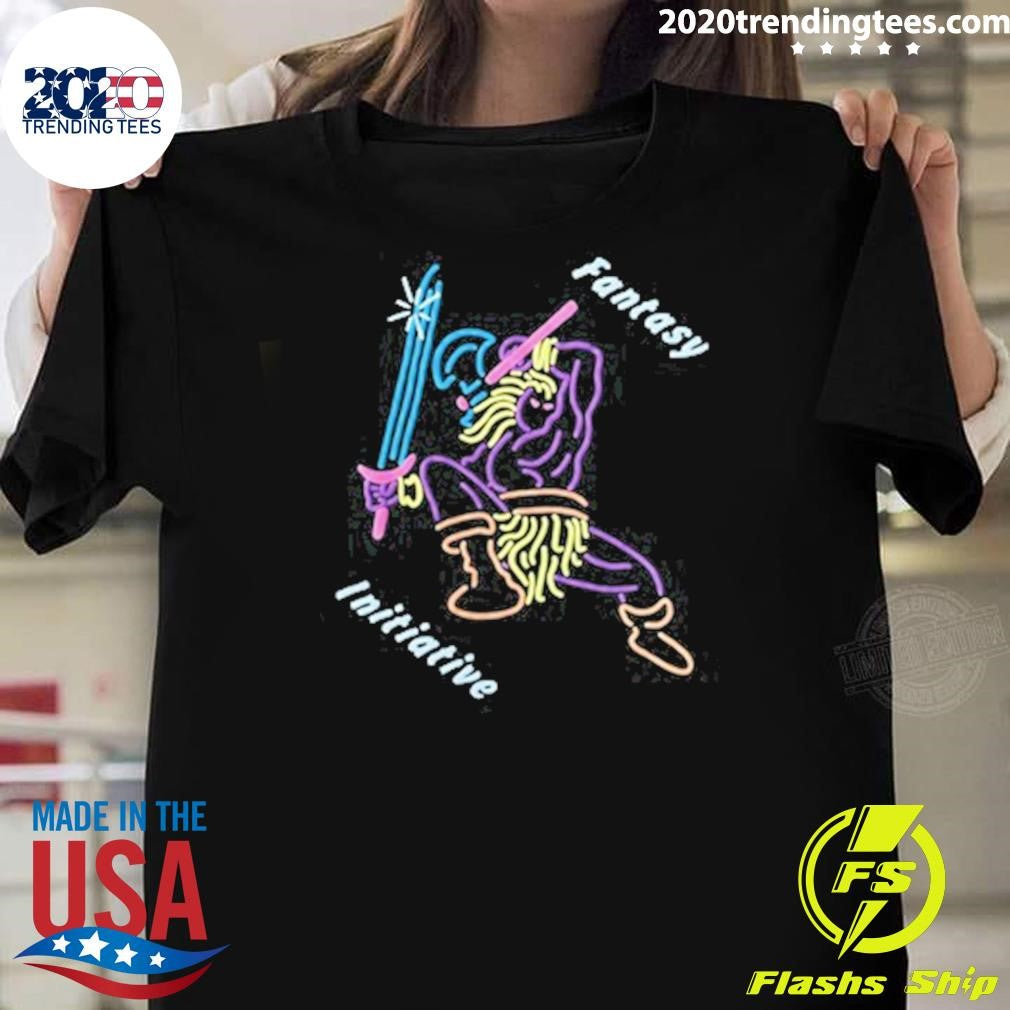 Fantasy Initiative Slash Puff Print Tee Shirt