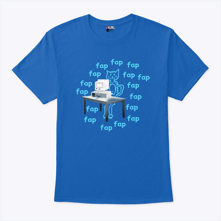 Fap Cat Printer T Shirt