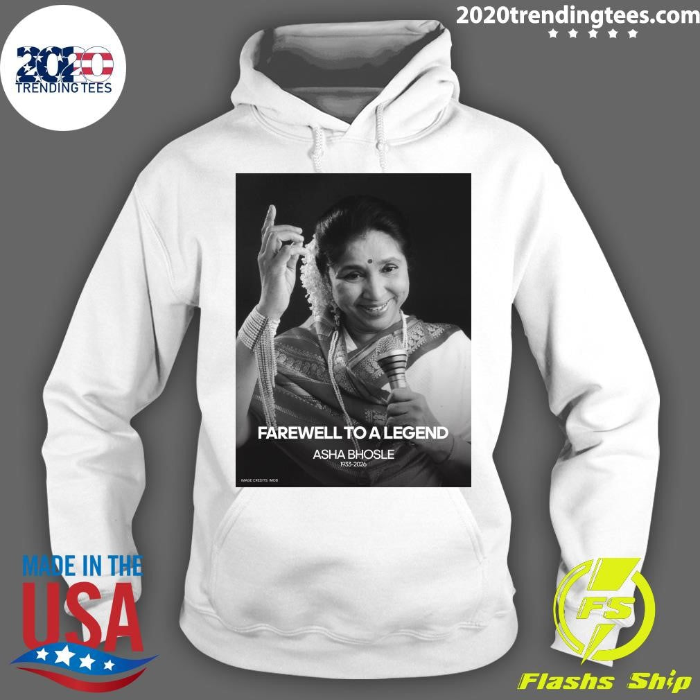 Farewell To A Legend Asha Bhosle 1933-2026 Shirt