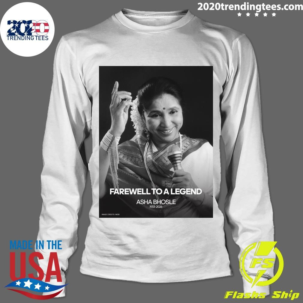 Farewell To A Legend Asha Bhosle 1933-2026 Shirt