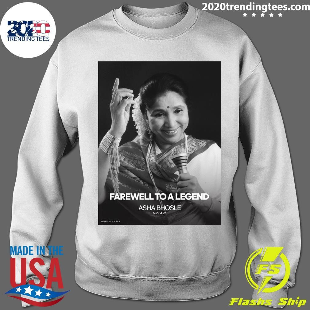 Farewell To A Legend Asha Bhosle 1933-2026 Shirt