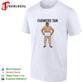 Farmers tan man summer cartoon shirt