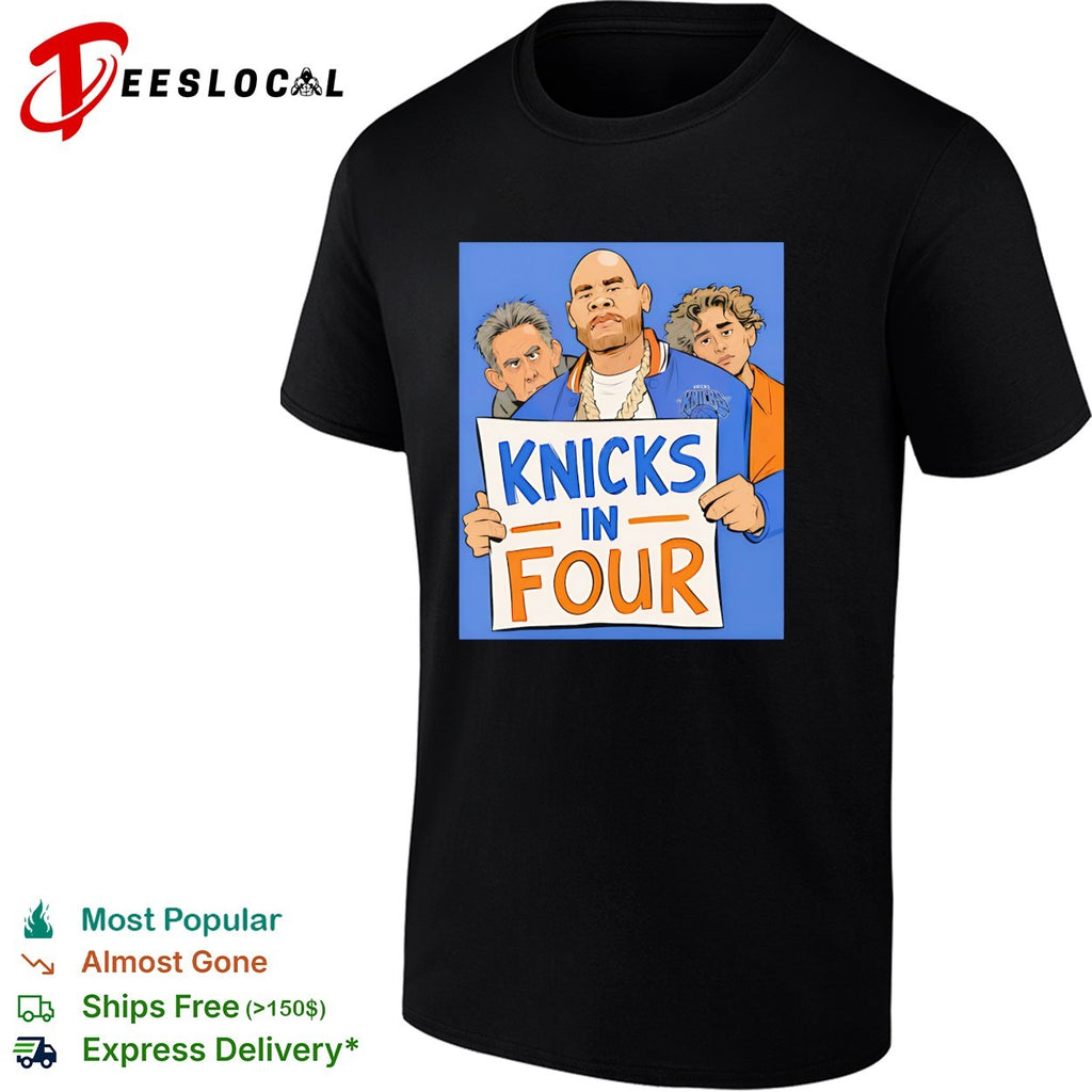 Fat Joe Knicks in four celebrity cartoon fan illustration shirt