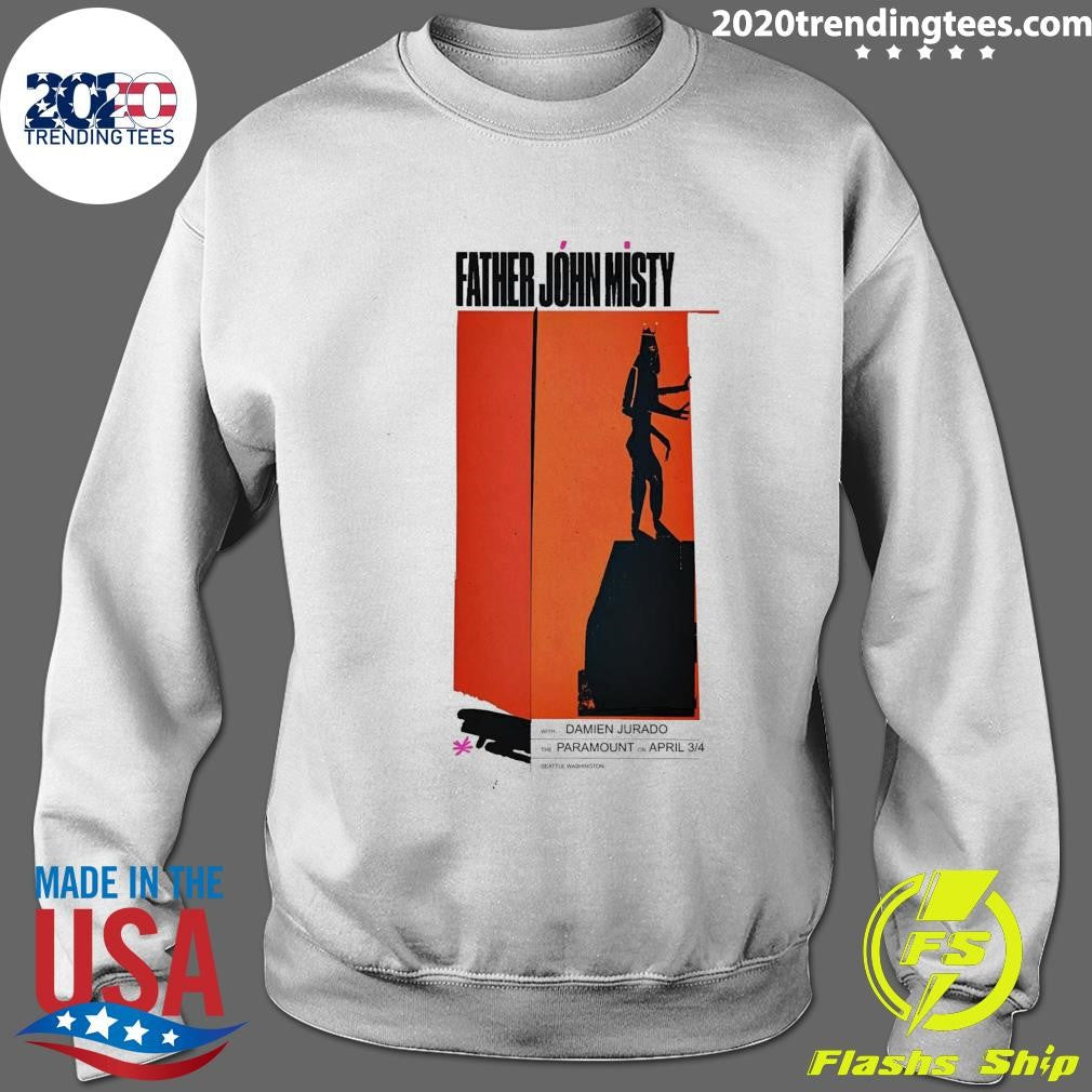Father John Misty with Damien Jurado The Paramount On April 3-4 Beattle Washington Shirt