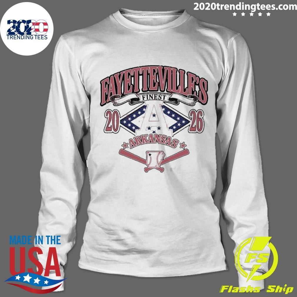 Fayetteville’s Finest Arkansas Baseball 2026 Tee Shirt