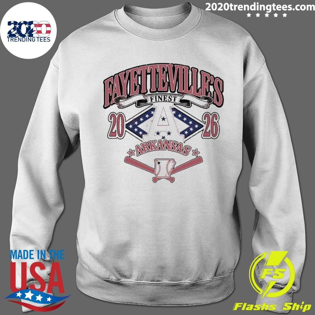 Fayetteville’s Finest Arkansas Baseball 2026 Tee Shirt