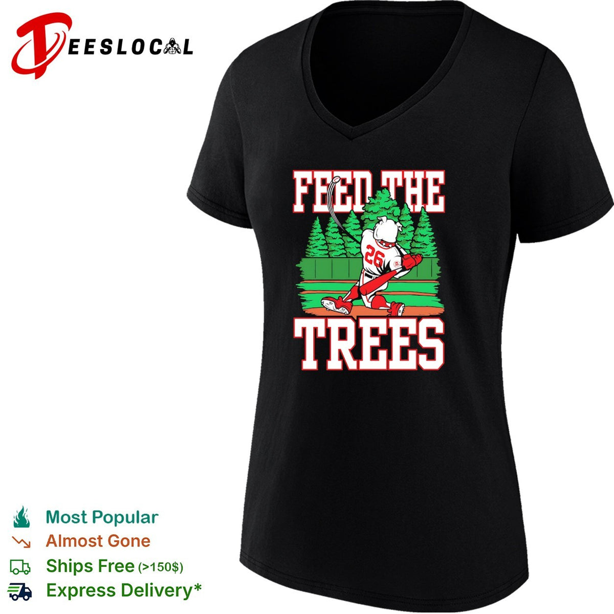 Feed the Trees Georgia Bulldogs baseball shirt