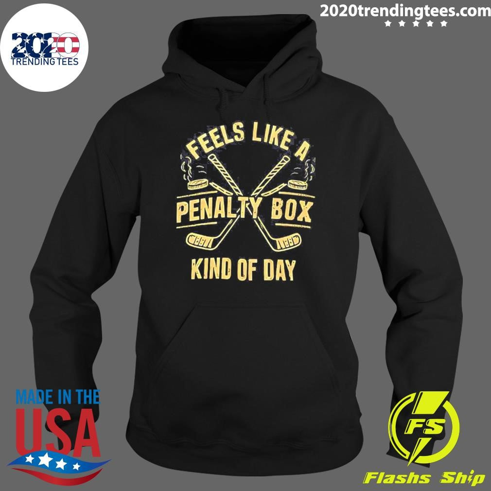 Feels Like A Penalty Box Kind Of Day Diagonal Hockey Stick Shirt