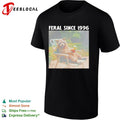 Feral since 1996 raccoon funny shirt