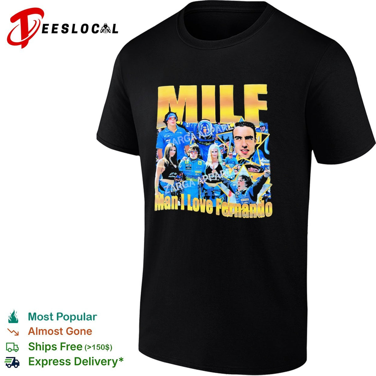 Fernando Alonso Renault F1 Team MILF Man I Love Fernando shirt
