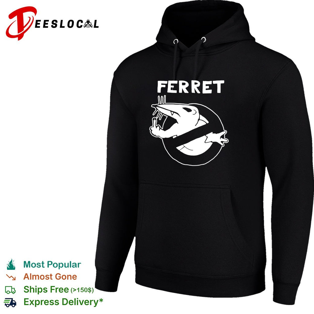 Ferret Ghostbusters parody logo funny animal humor shirt