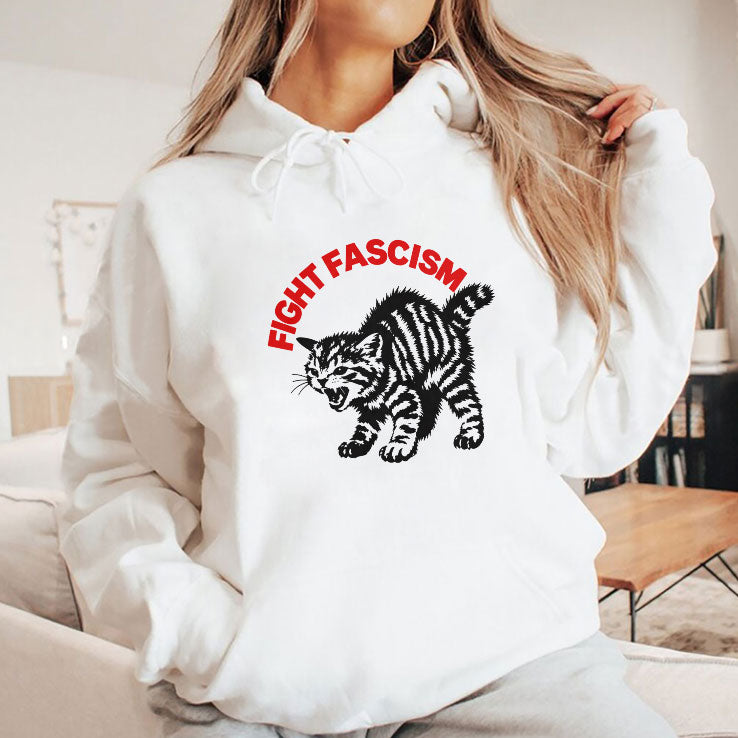 Fight Fascism Grumpy Cat T Shirt