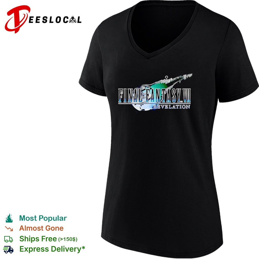 Final Fantasy VII Revelation Logo Design Character Franchise Gaming Pop Culture shirt